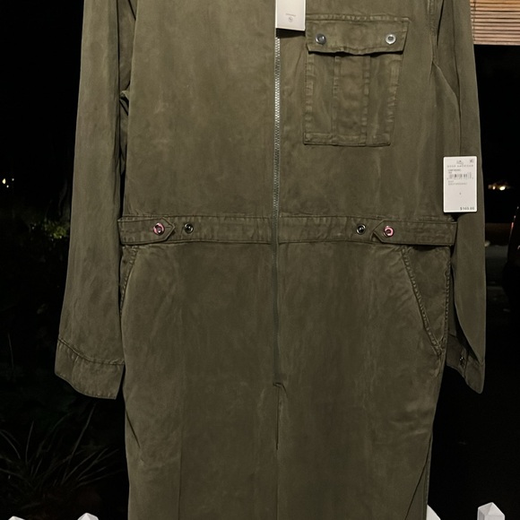 LAST OFFER! Good American Oversized Aviator’s Twill Jumpsuit Sz 6 (18) 3XL Cl:GN - Picture 3 of 16